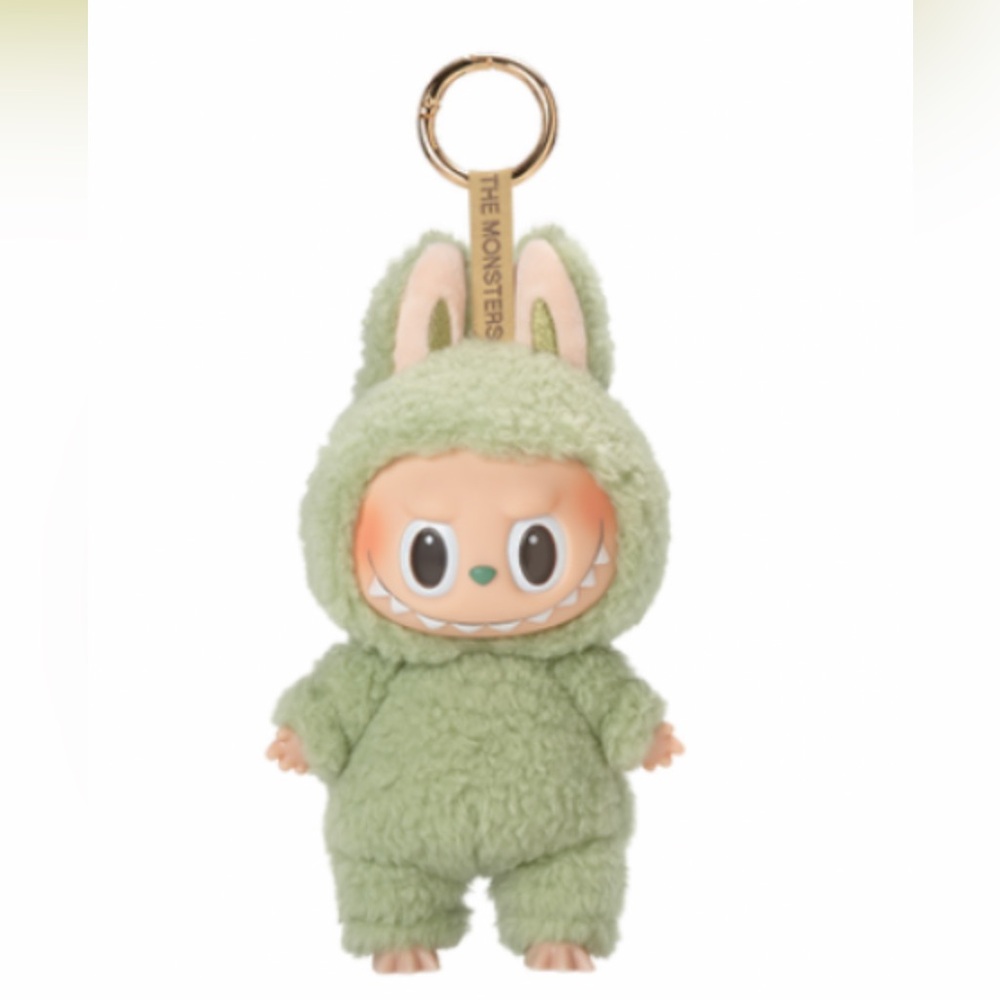 Authentic exciting macaron labubu green grape